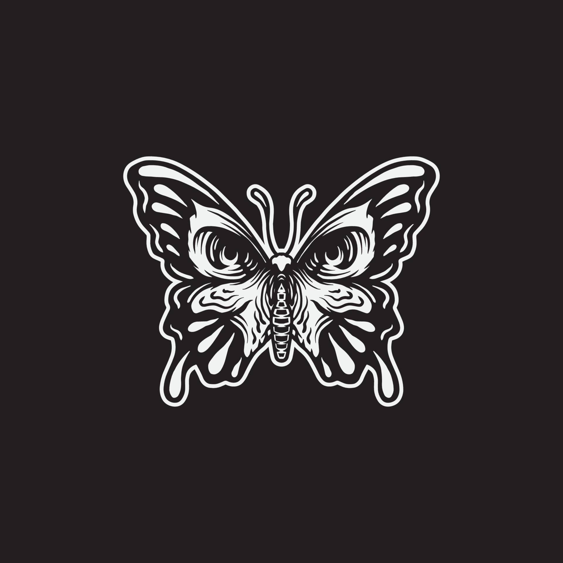 260 Butterfly Skull Tattoo Illustrations RoyaltyFree Vector Graphics   Clip Art  iStock