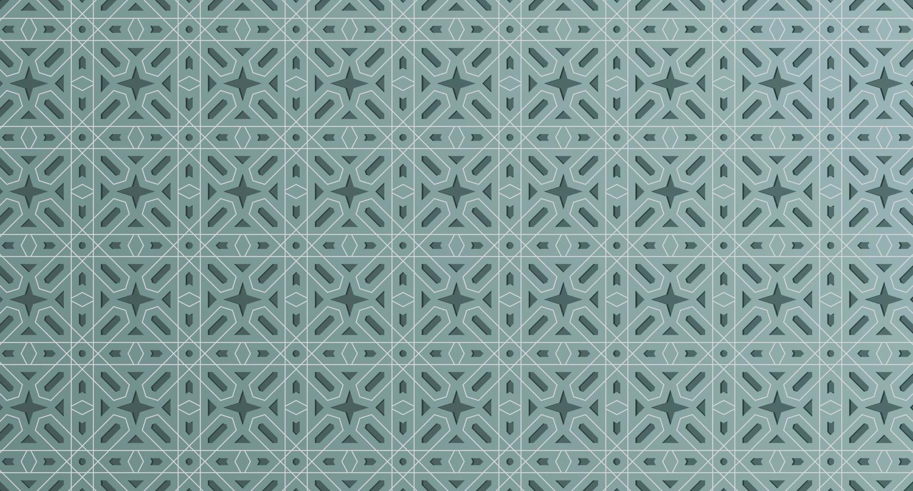 fondo de patrón árabe. vector de ornamento islámico. forma geométrica 3d. textura motivo tradicional árabe