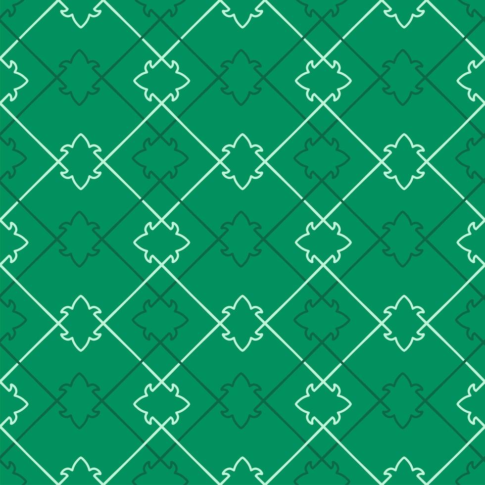 patrón geométrico verde sin costuras para orígenes étnicos, tema navideño. diseño vectorial lineal. vector
