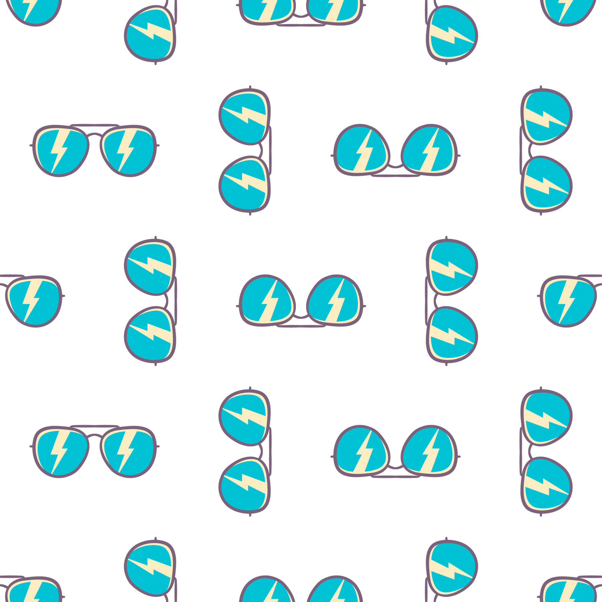 Seamless pattern background sunglasses with color 6045825 Vector Art at