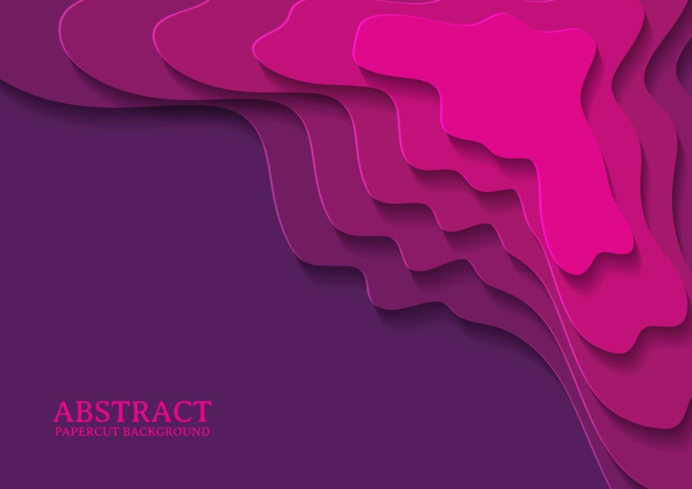 abstract papercut design background with overlap layer vector