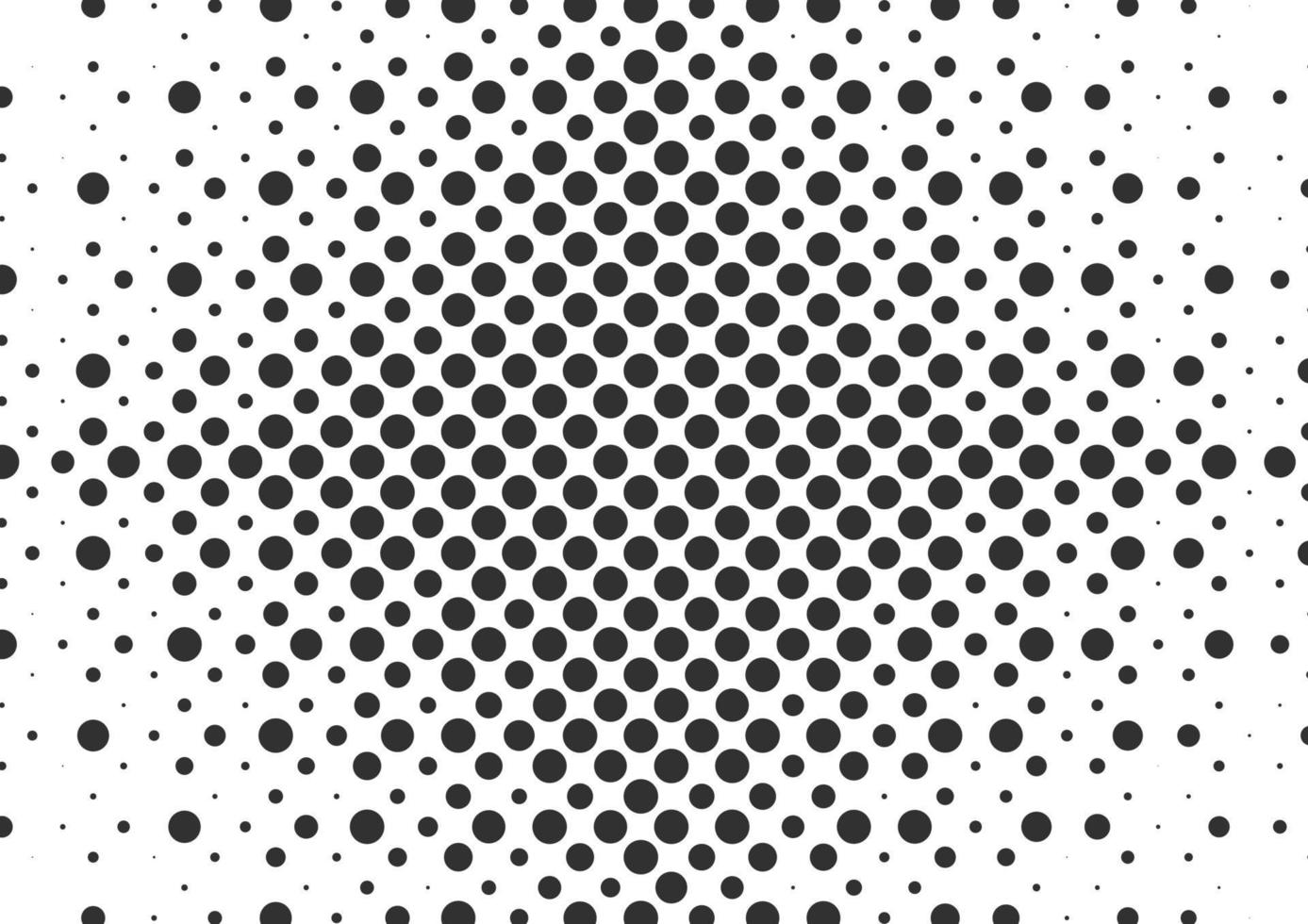 Abstract black and white dots halftone background vector
