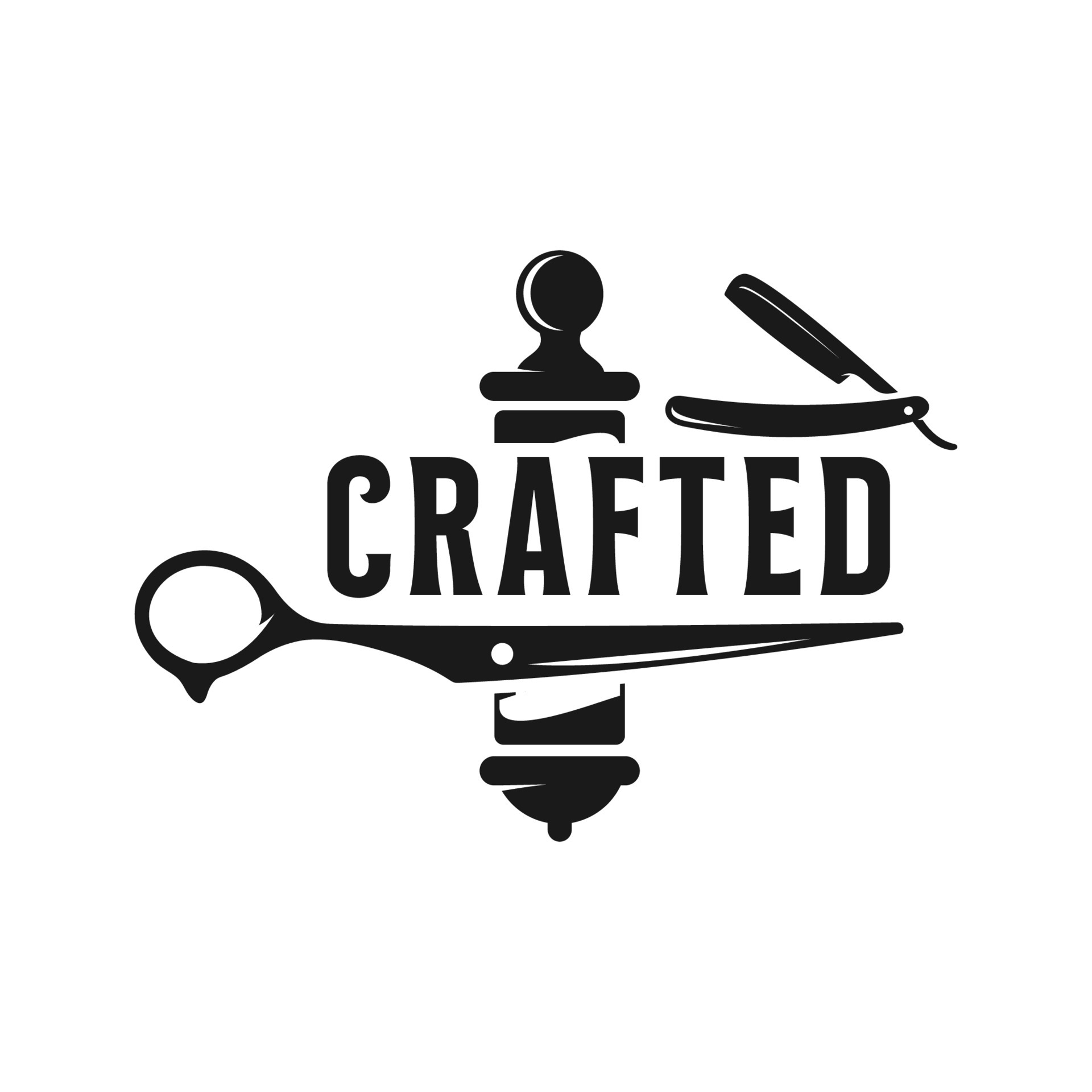 Barbershop Logo Vintage Classic Style Salon Fashion Haircut Pomade Badge Icon Simple Minimalist Modern Barber Pole Razor Shave Scissor Razor Blade Retro Symbol Vector Luxury Elegant Design Vector Art At Vecteezy