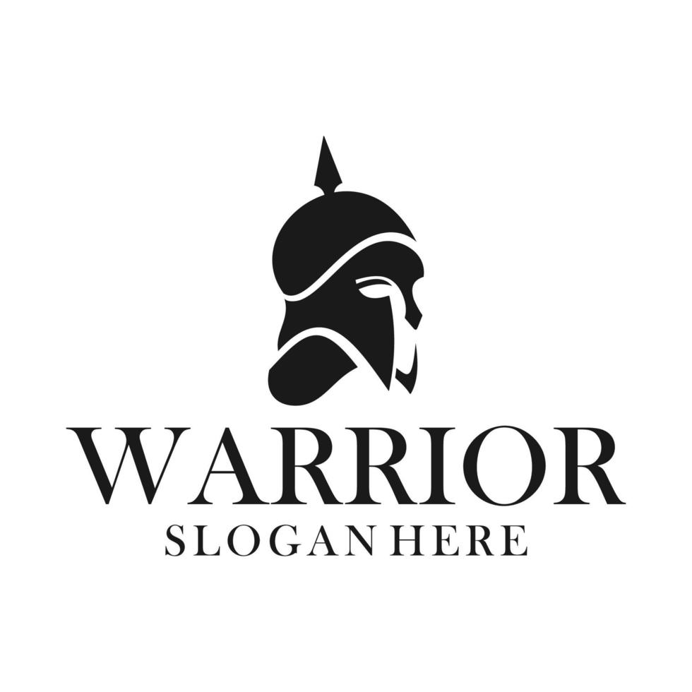 Spartan helmet gladiator logo icon design template. icon vector Illustration.