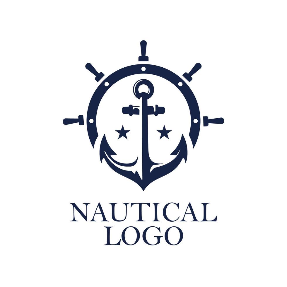 Vintage label with an anchor and slogan, Vector illustration, anchor icon, Simple shape for design logo, emblem, symbol, sign, badge, label, stamp, Apparel t-shirt design