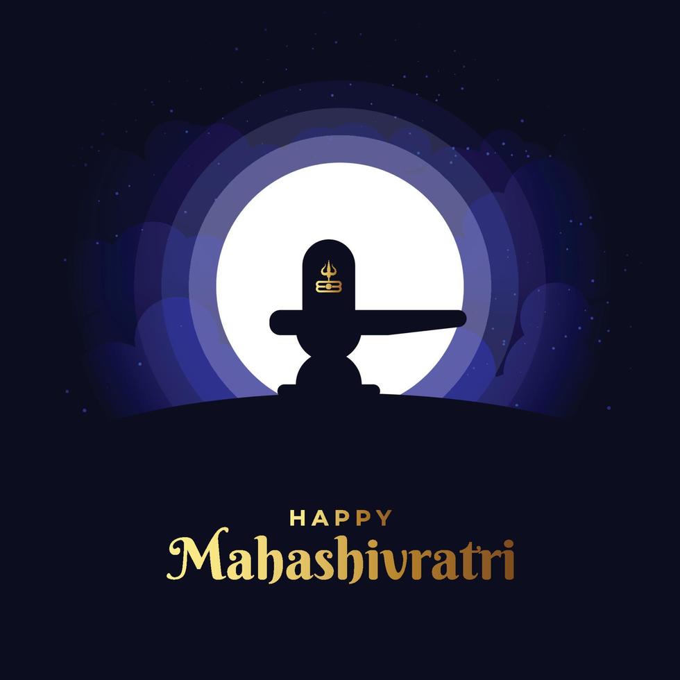 Vector illustration of Happy Mahashivratri, lord shiva, shivratri