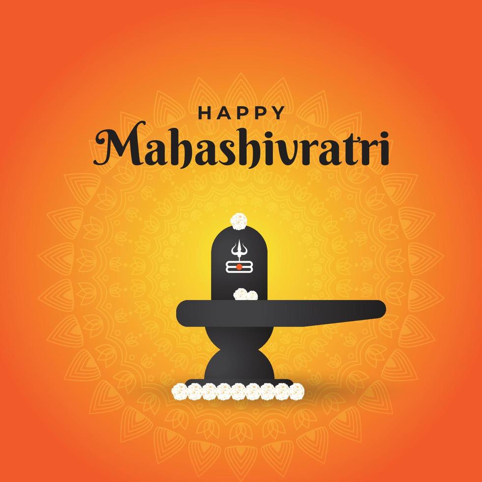 Vector illustration of Happy Mahashivratri, lord shiva, shivratri