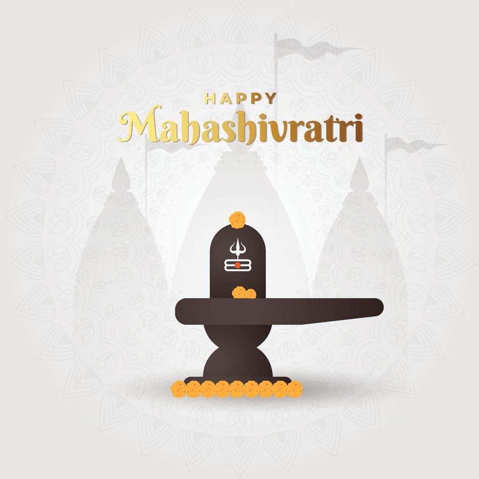 Vector illustration of Happy Mahashivratri, lord shiva, shivratri