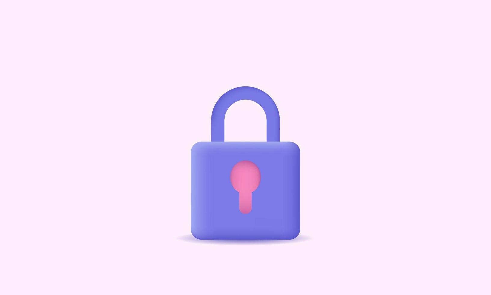 creative design lock icon padlock symbol 3d vector 6047029 Vector Art