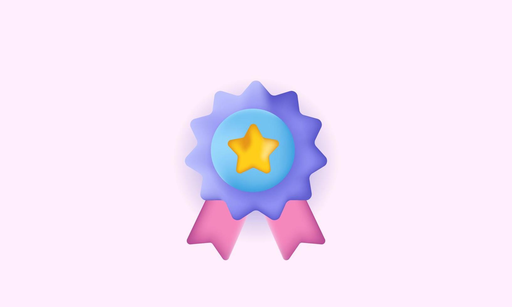 vector 3d quality guarantee ribbon icon star premium illustrator