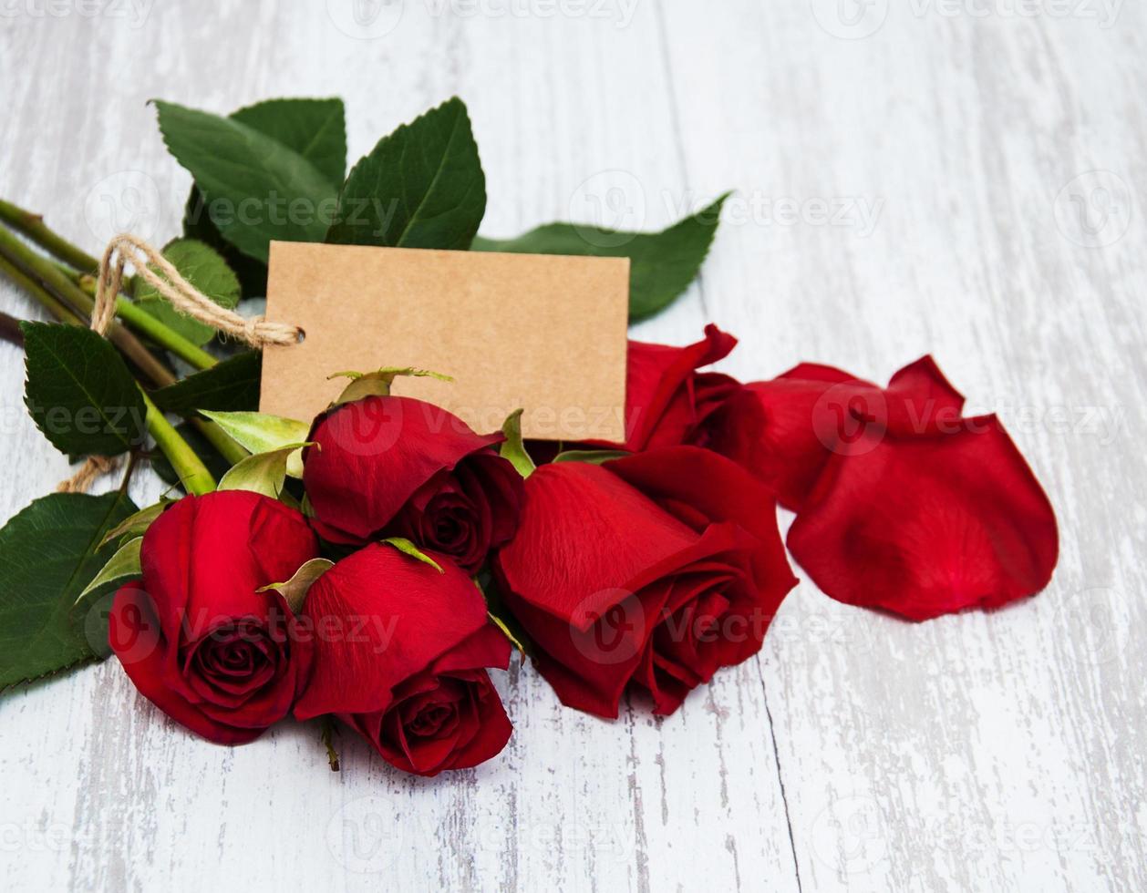 Bouquet of red  roses photo