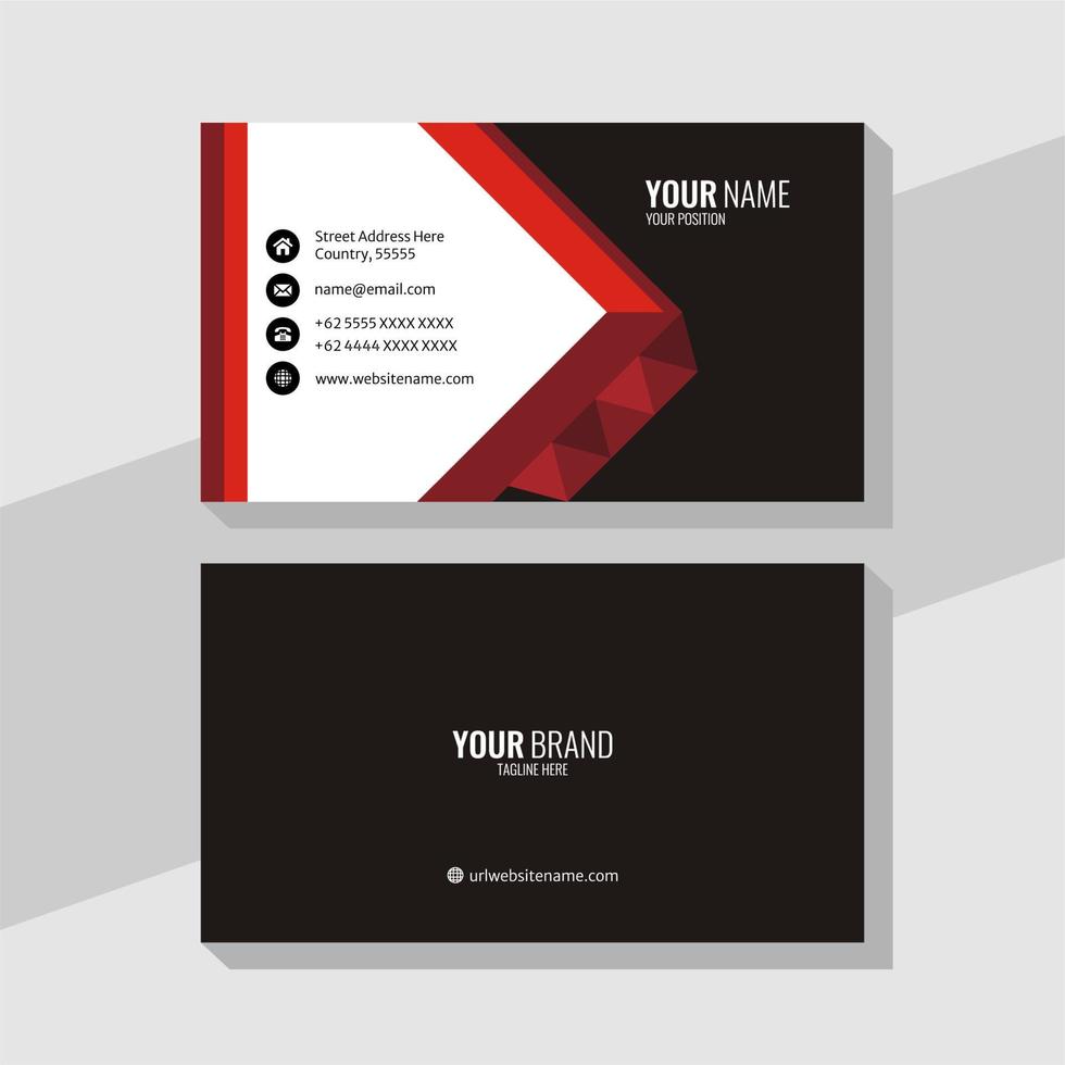 Template business card, for business, corporate, company, business, card, vector