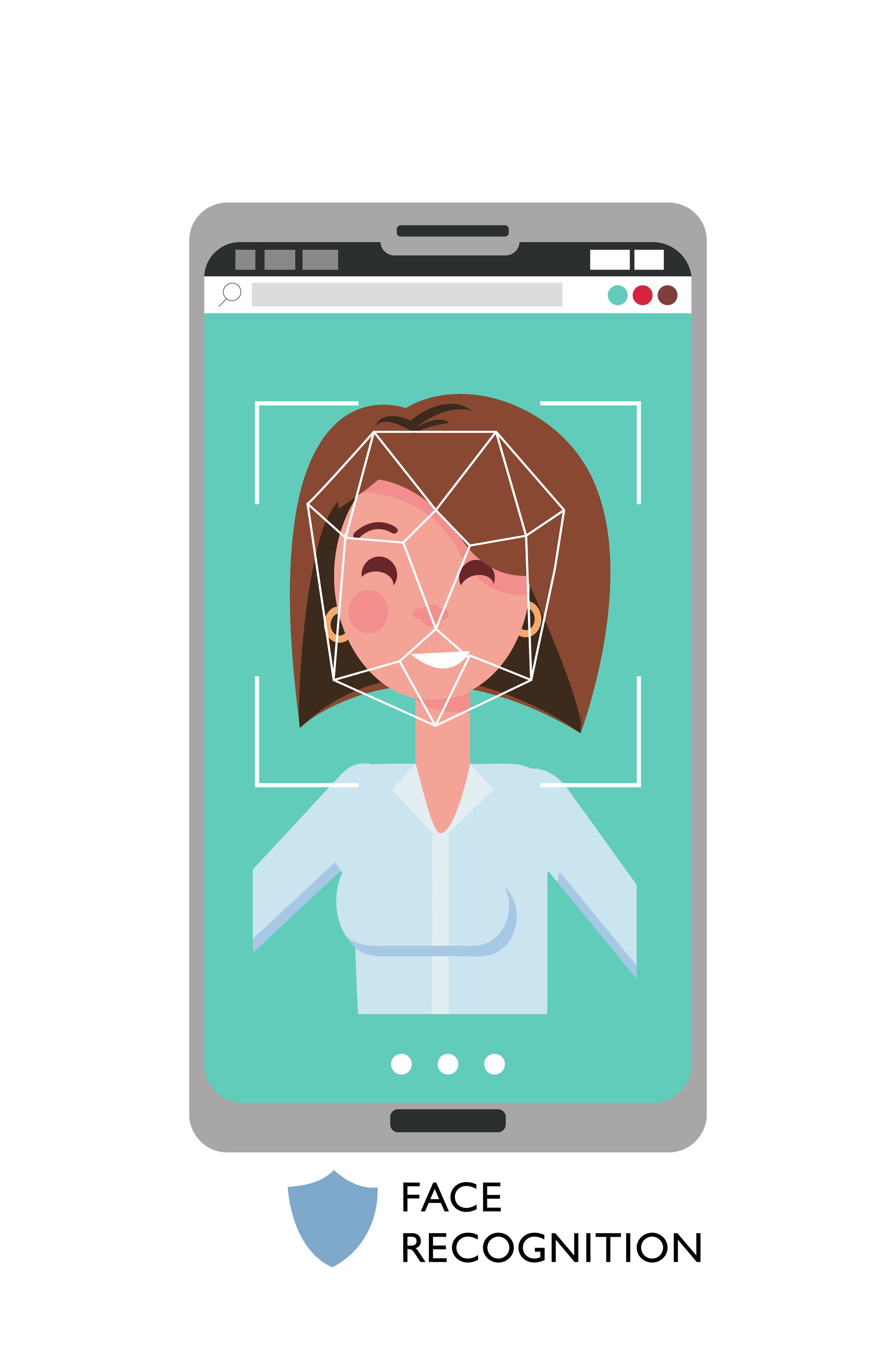 Face id concept. Female face on big smartphone screen. Personality Recognition, modern cellphone with security system. Smiling woman with focus on her face. Flat cartoon vector illustration. 6050195 Vector Art at Vecteezy Face id concept. Female face on big smartphone screen. Personality Recognition, modern cellphone with security system. Smiling woman with focus on her face. Flat cartoon vector illustration. 6050195 Vector Art at Vecteezy