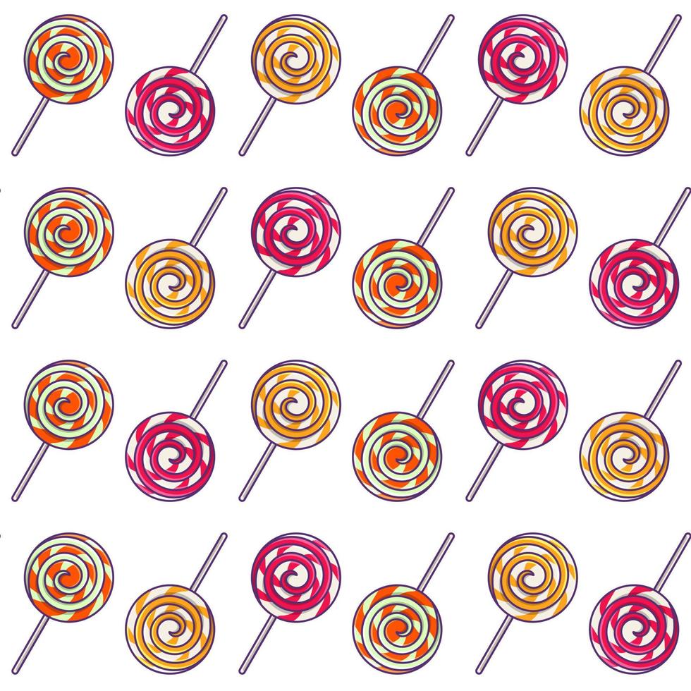 Lollipops Seamless Pattern vector