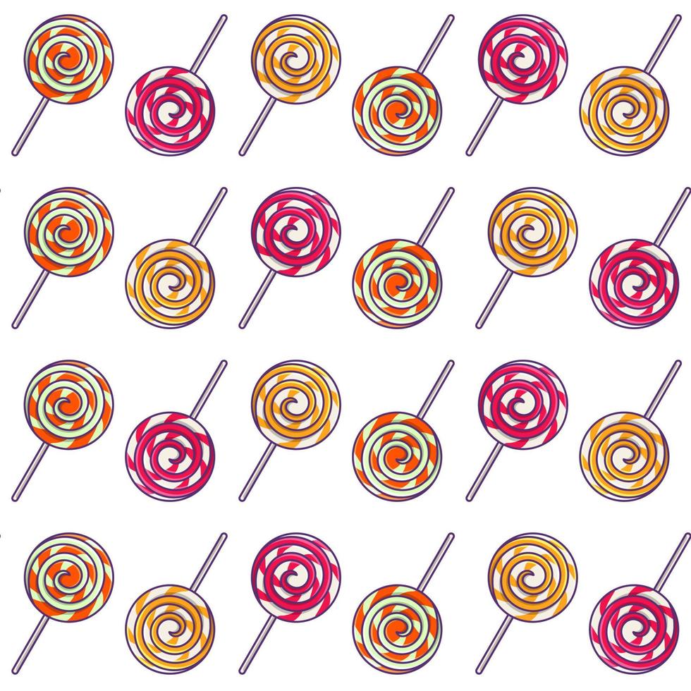 Lollipops Seamless Pattern vector