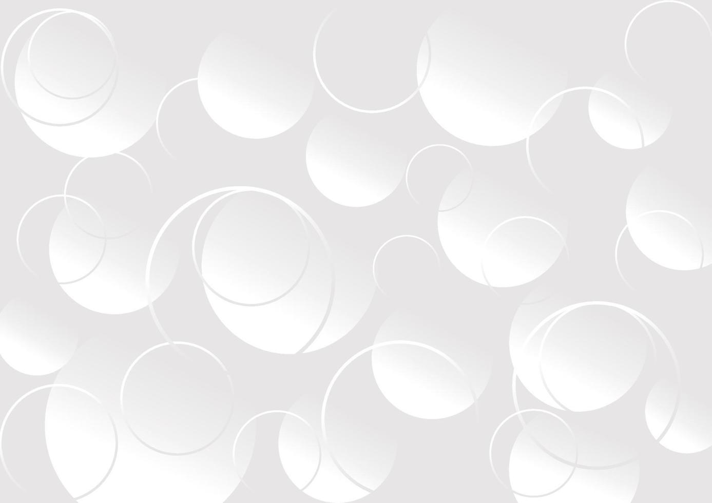 Abstract white and grey circle background texture vector