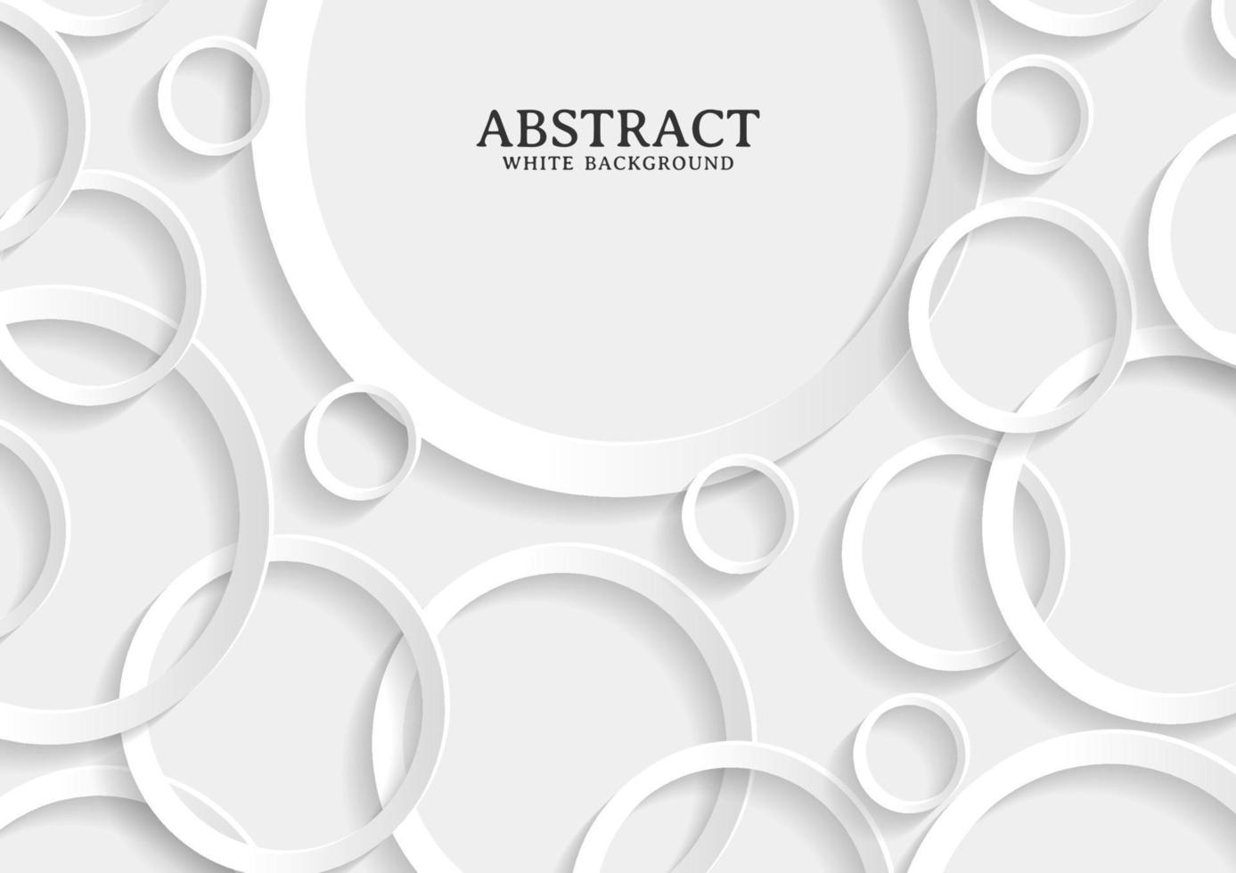 Abstract white and grey circle background texture vector