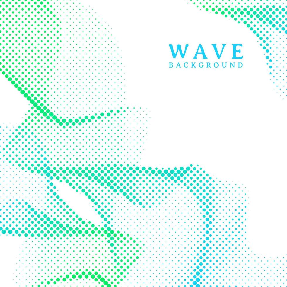 Abstract wavy colorful gradient dots halftone background vector