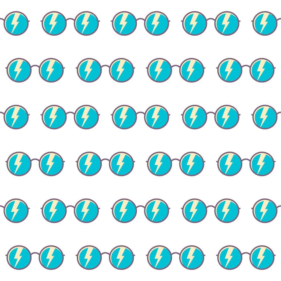 Seamless pattern background sunglasses with color vector