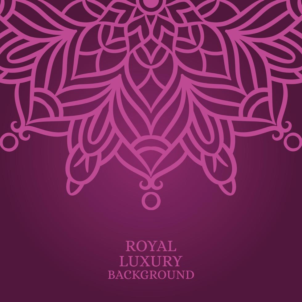 Mandala round ornament background template vector