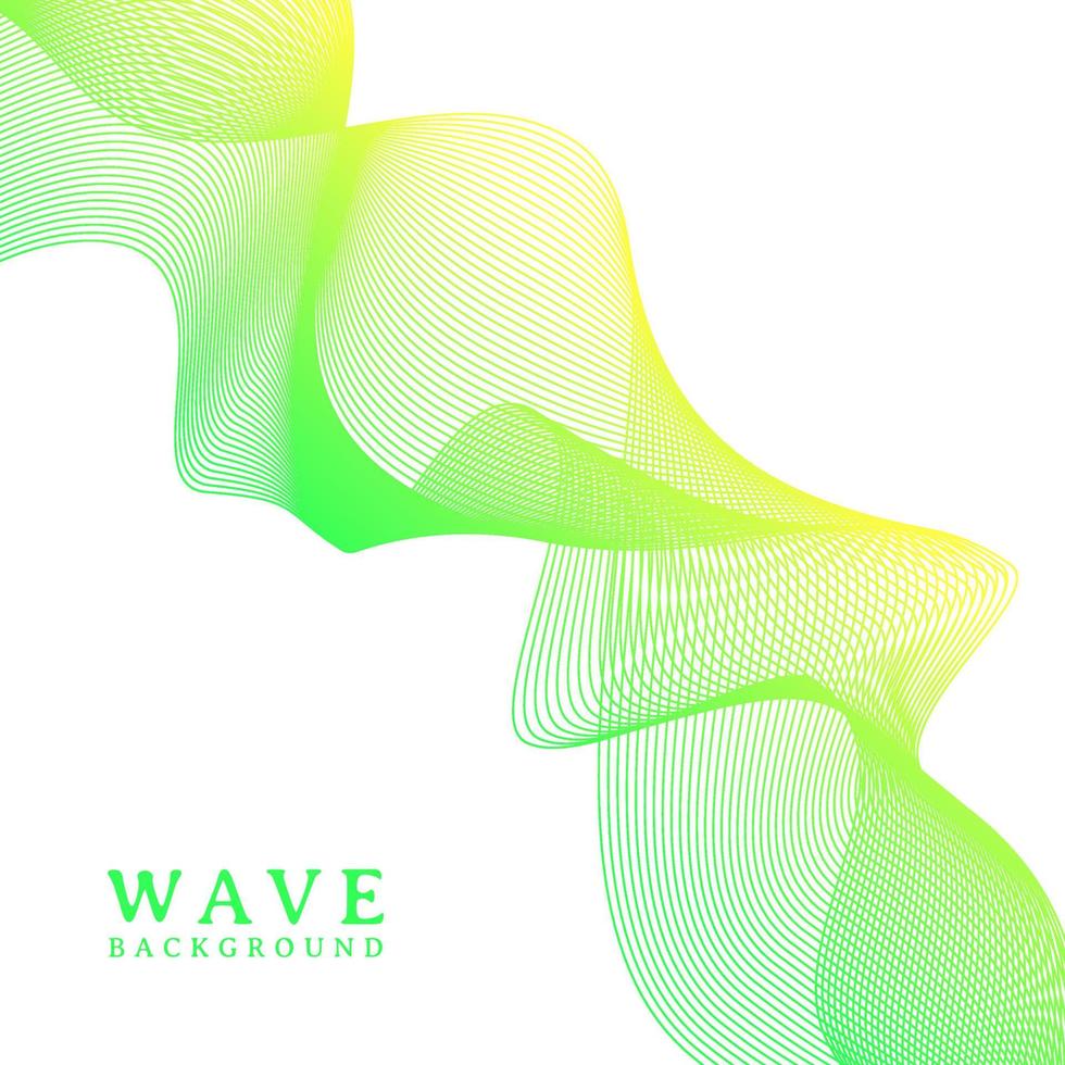 abstract colorful wavy line flowing background vector