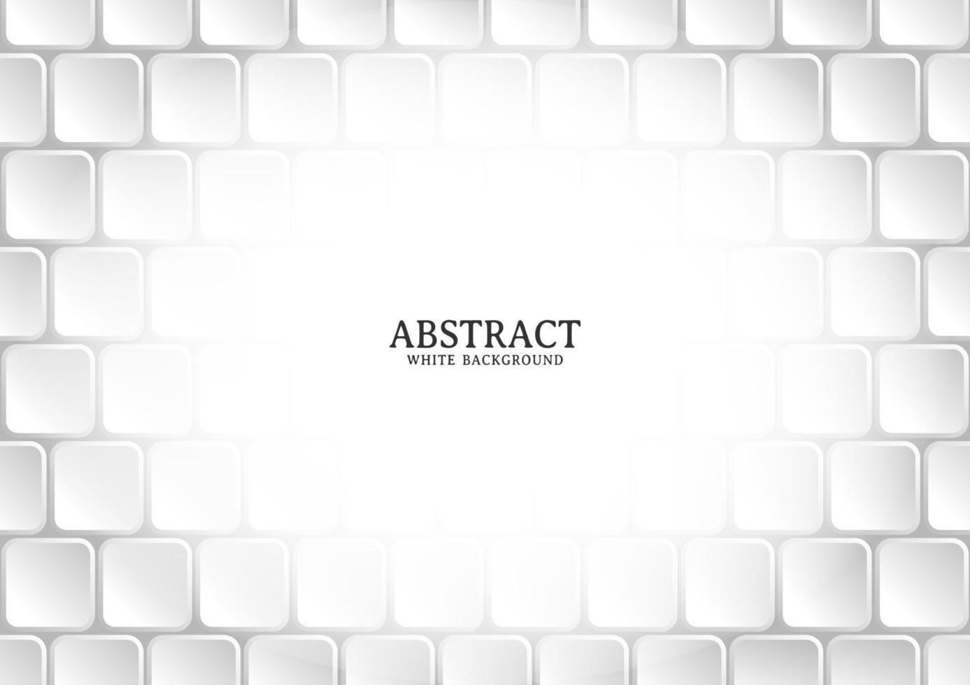 Abstract white and grey square background texture vector