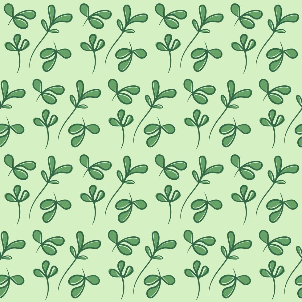 hojas florales botánicas de patrones sin fisuras. patrón floral, hojas verdes vector