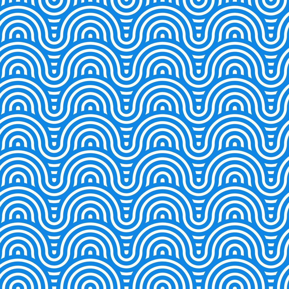 japanese wave seamless pattern background vector