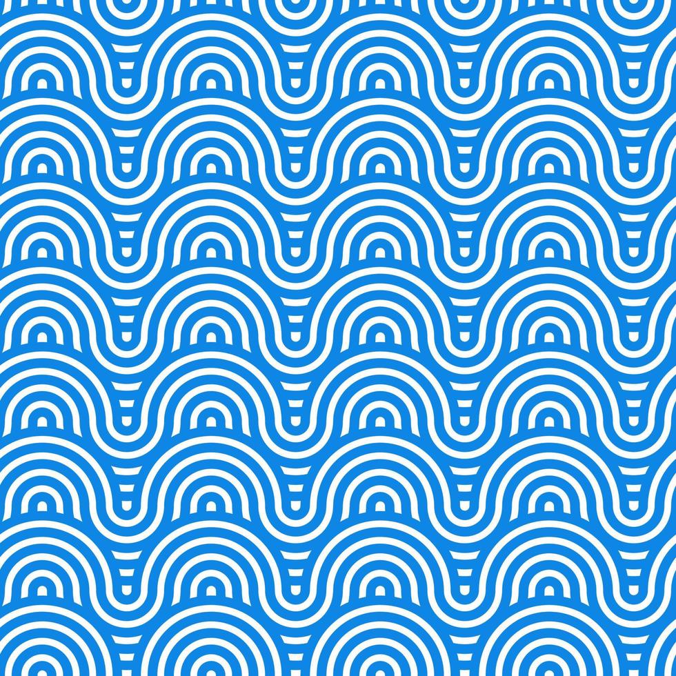 japanese wave seamless pattern background vector