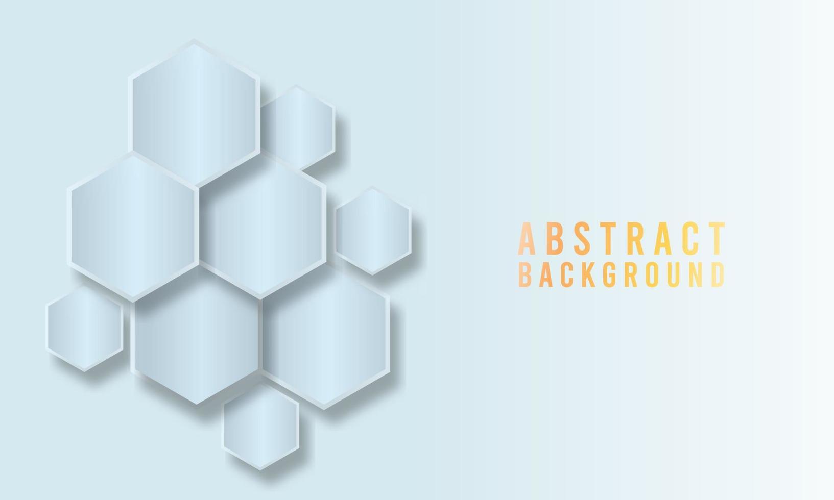 Abstract Geometric Shape Hexagon Background vector