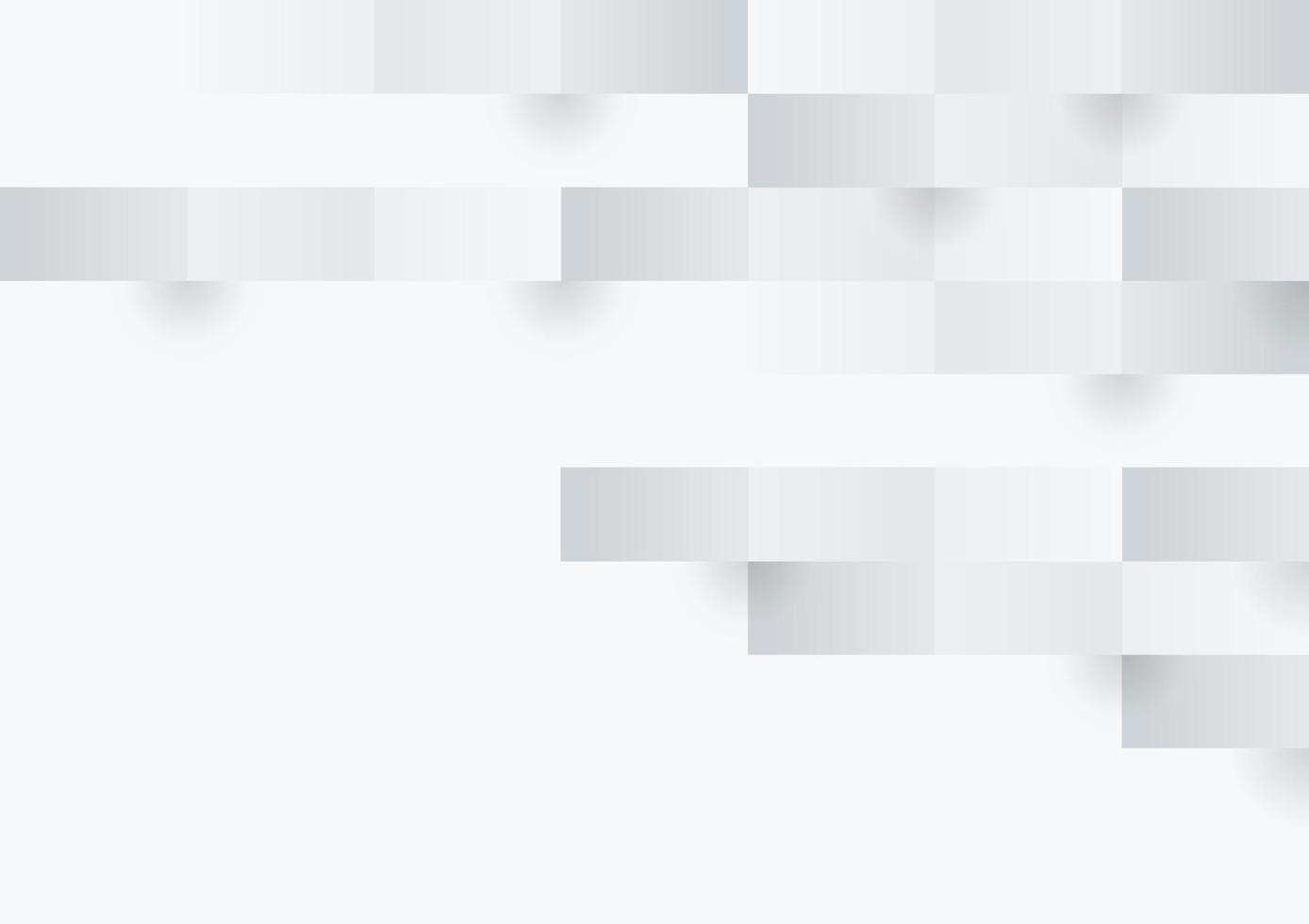 Abstract white and grey square background texture vector