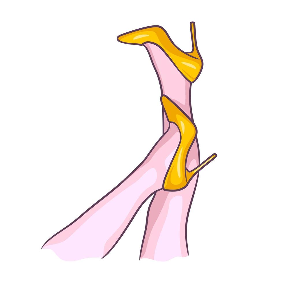 Perfect and beautiful female legs vector