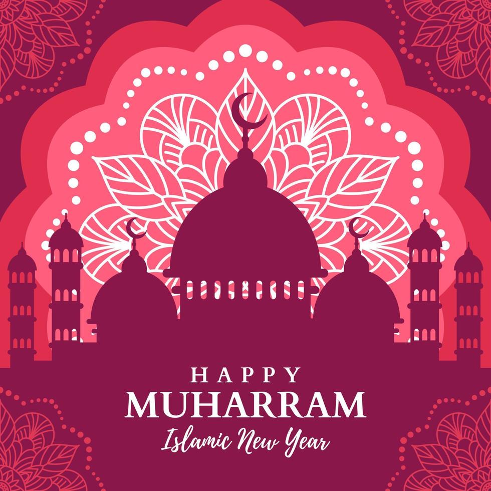 Happy Islamic New Year Background vector