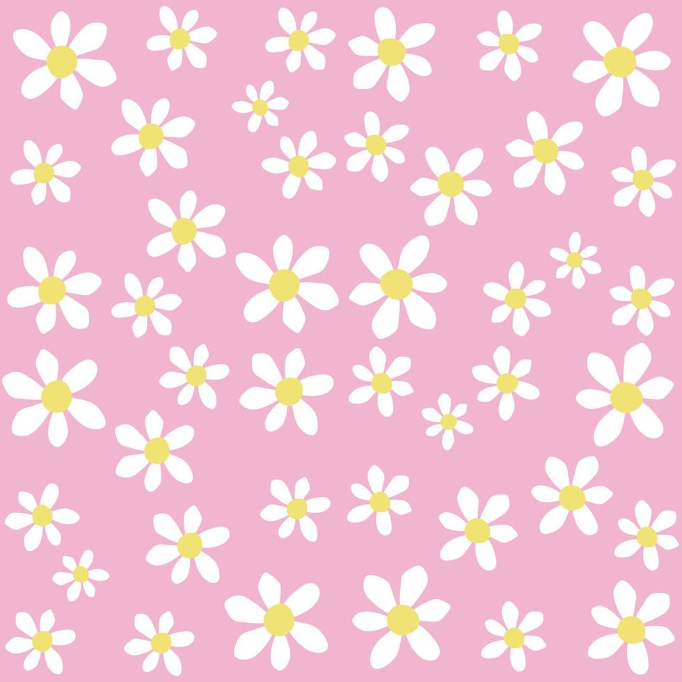 Abstract Floral Seamless Pattern With Hand Drawn vector