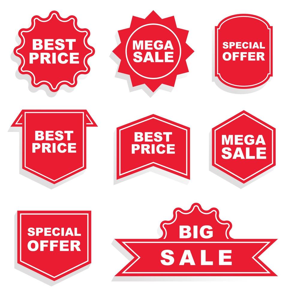 Set of promotion badge vectors 6051001 Vector Art at Vecteezy