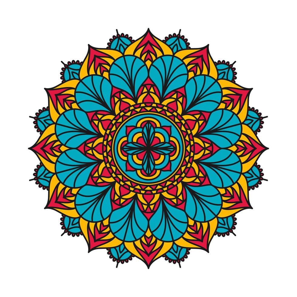 Ornamental decorative mandala pattern design vector