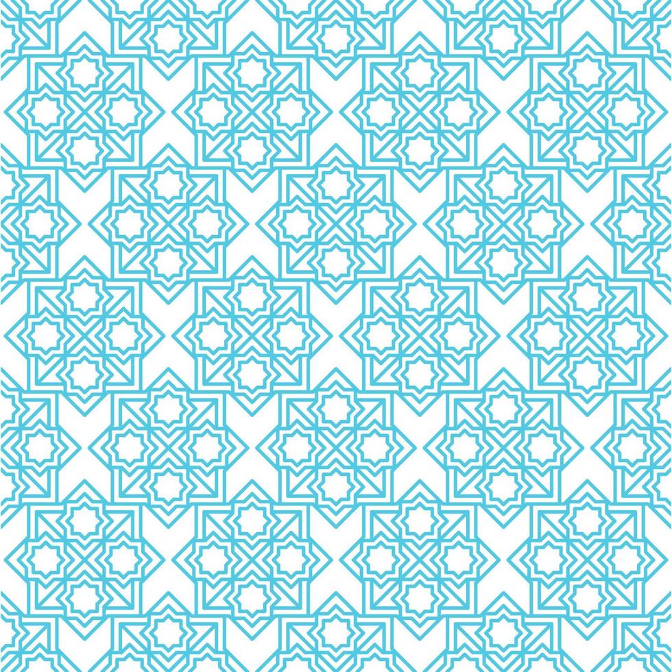 Islamic abstract ornament seamless pattern design vector