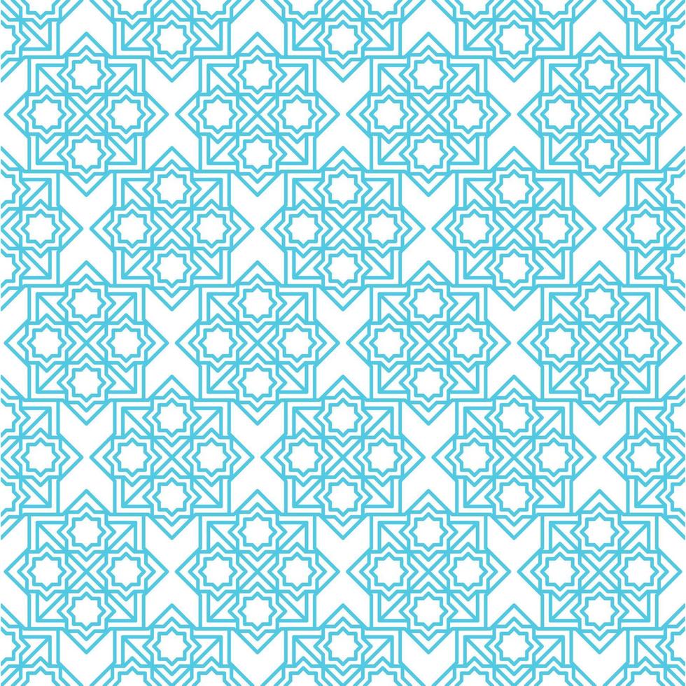 Islamic abstract ornament seamless pattern design vector