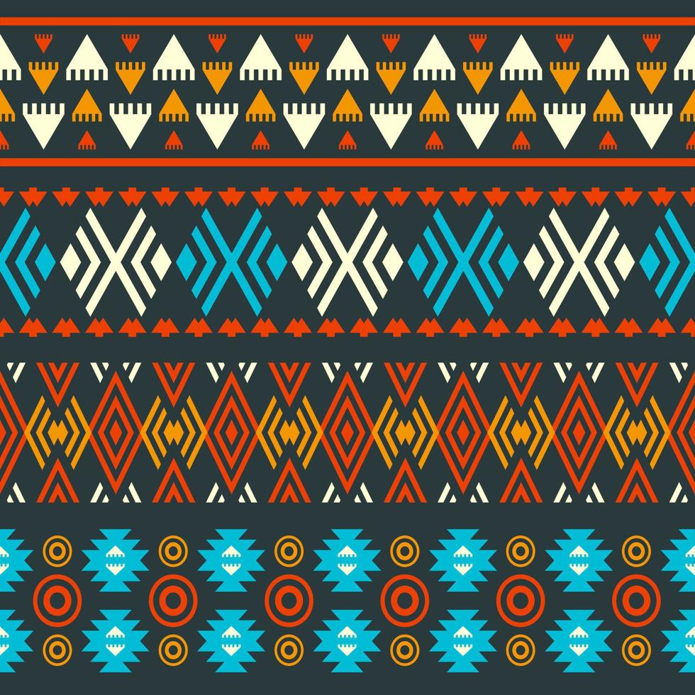 patrón étnico sin costuras en estilo nativo vector