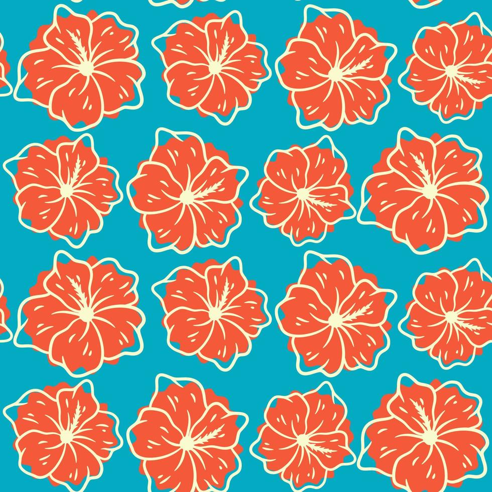 Abstract Floral Seamless Pattern Background vector