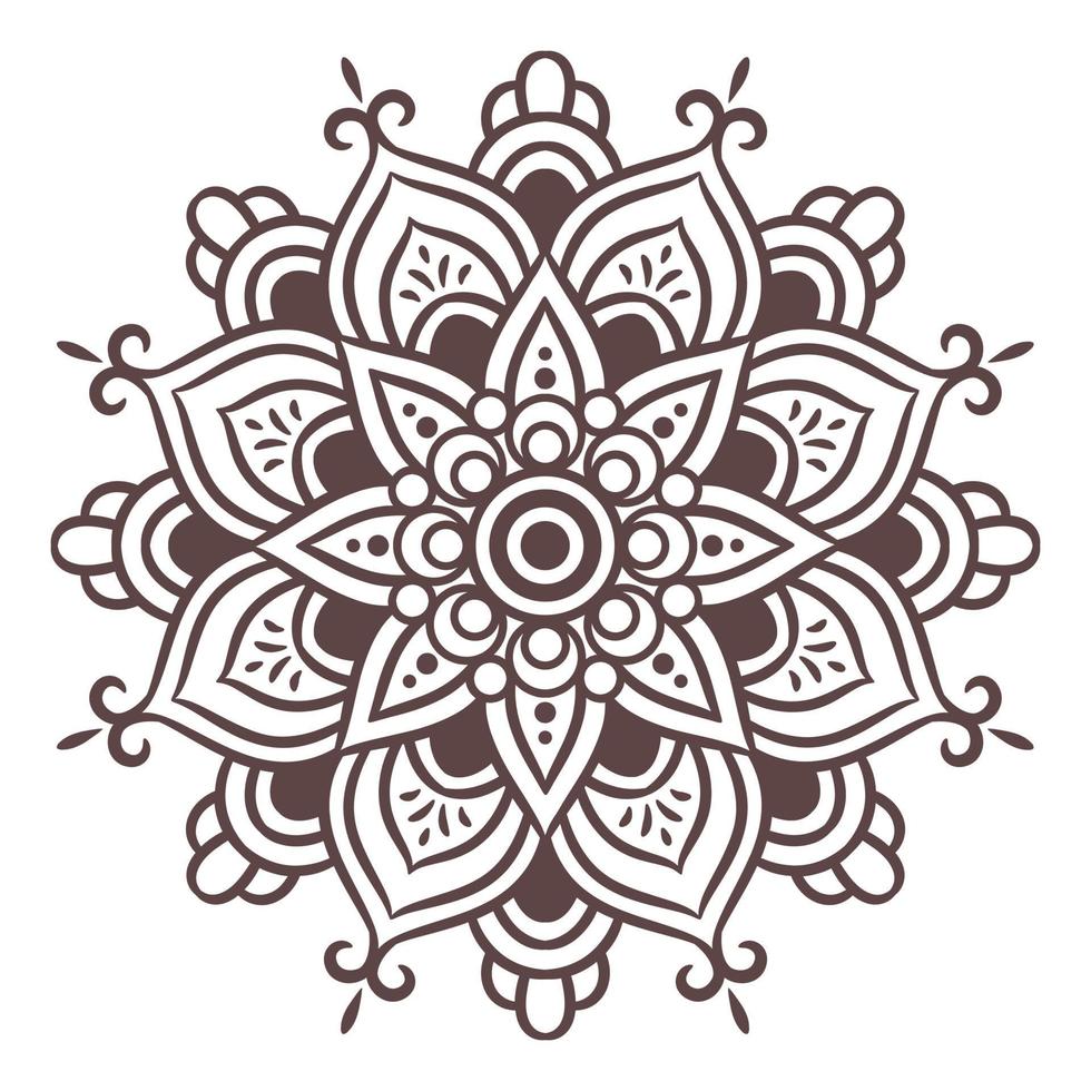 Ethnic Mandala Round Ornament Pattern vector