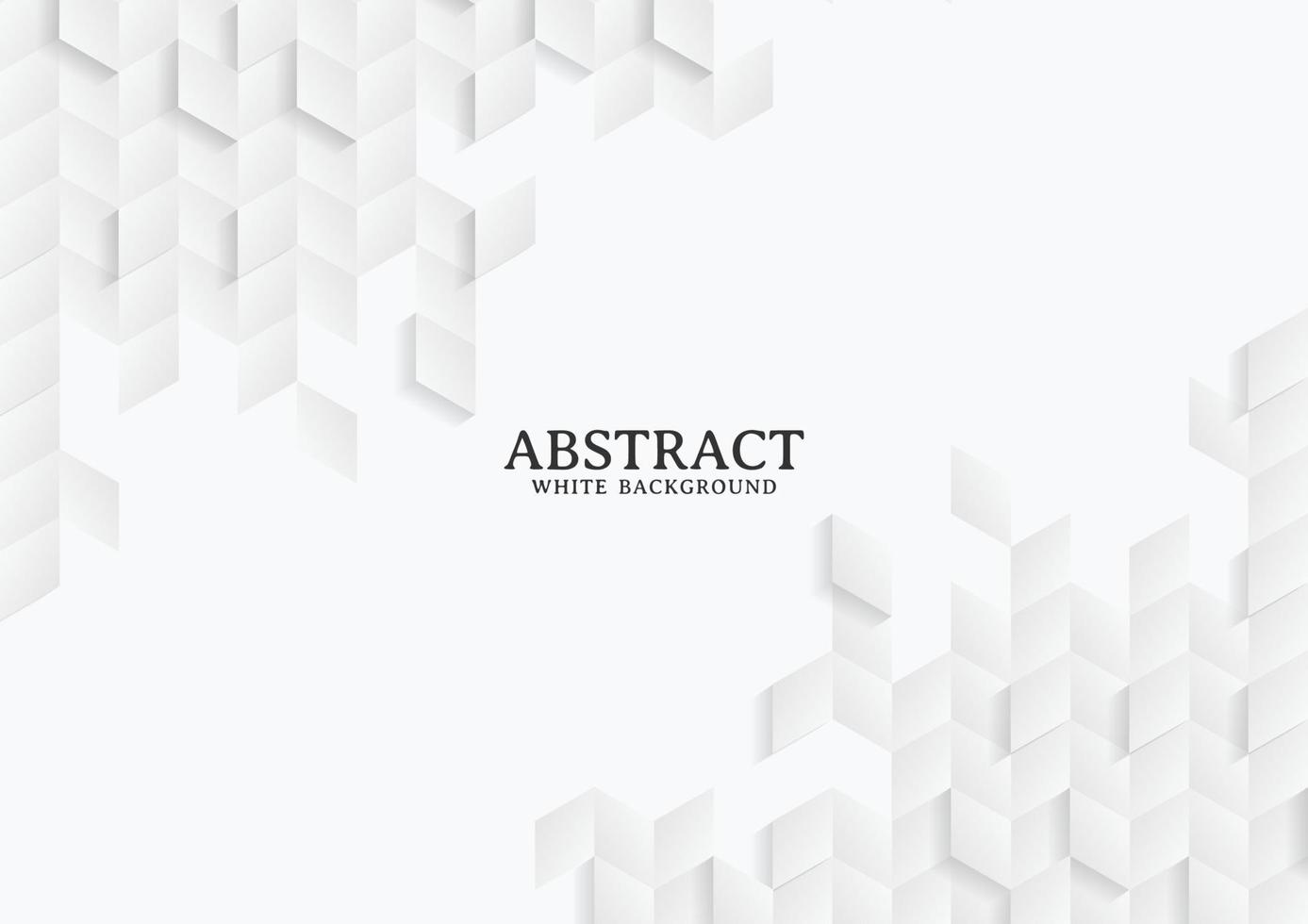 Abstract white and grey geometric background texture vector