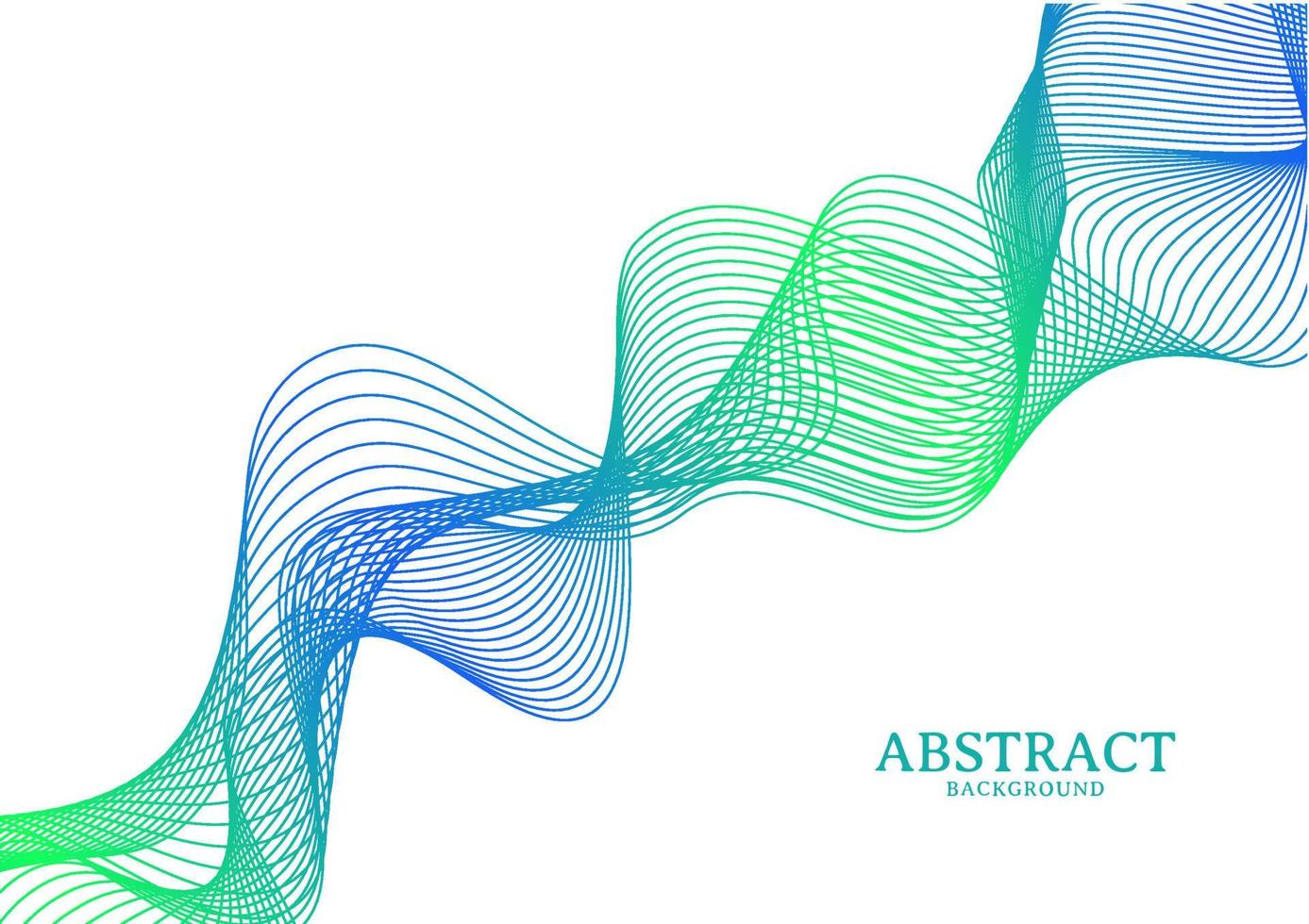 abstract colorful wavy line flowing background vector