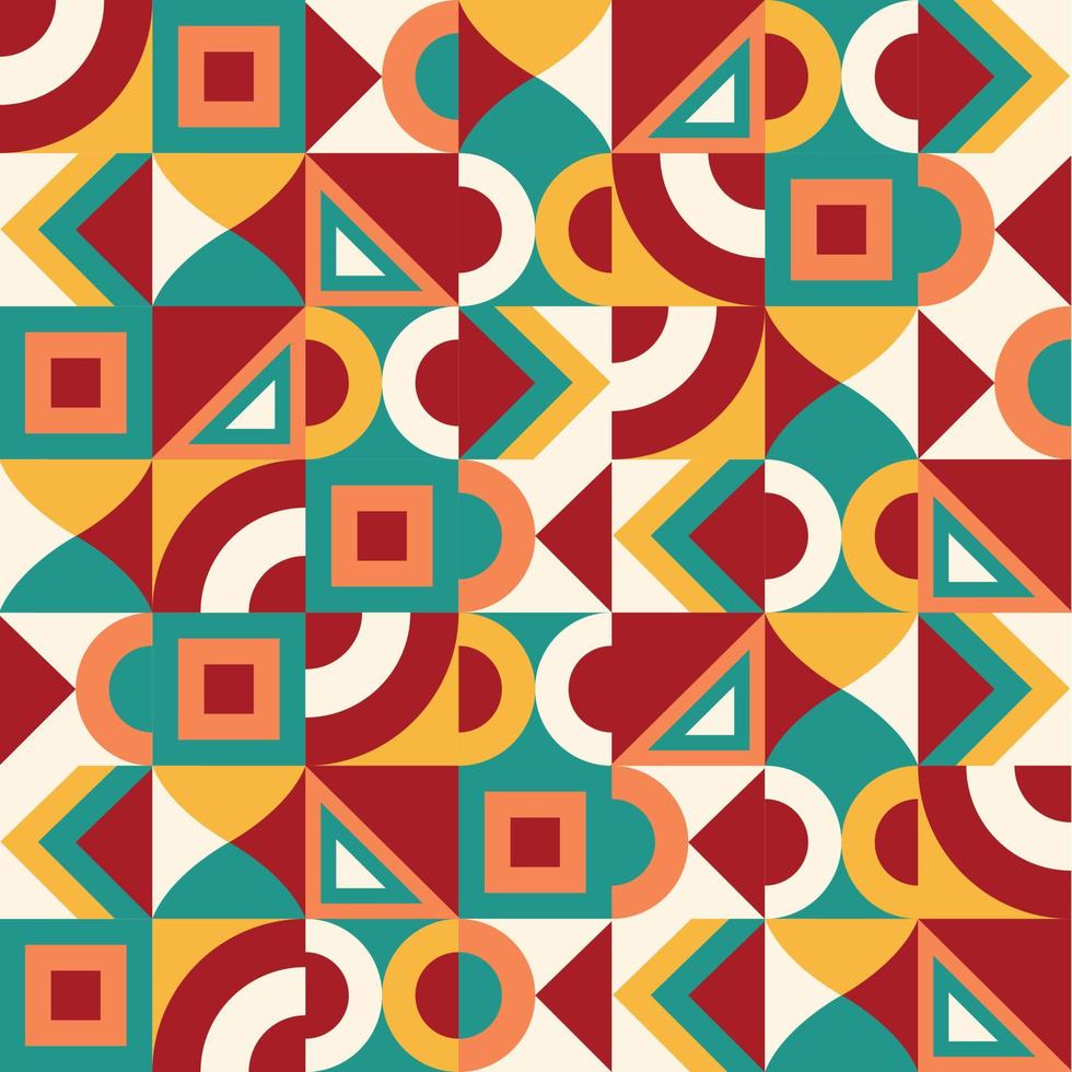 abstract geometric seamless pattern vector