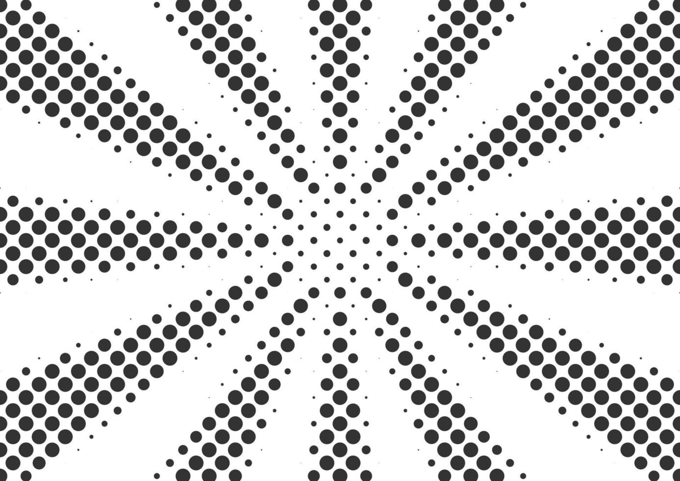 Abstract black and white dots halftone background vector