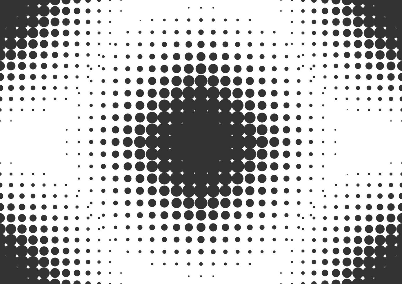 Abstract black and white dots halftone background vector