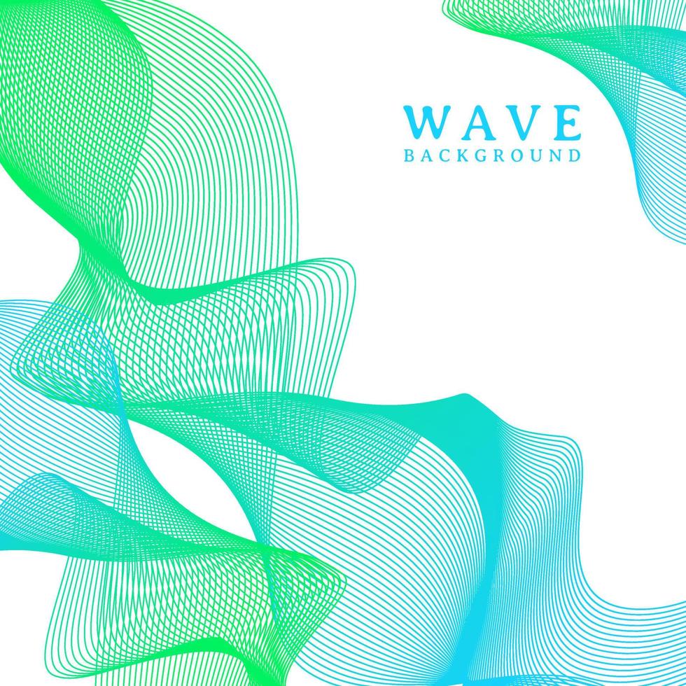 abstract colorful wavy line flowing background vector