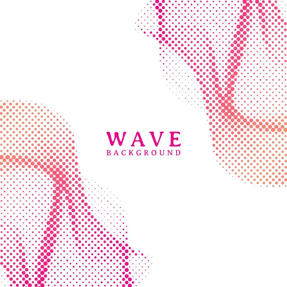 Abstract wavy colorful gradient dots halftone background vector