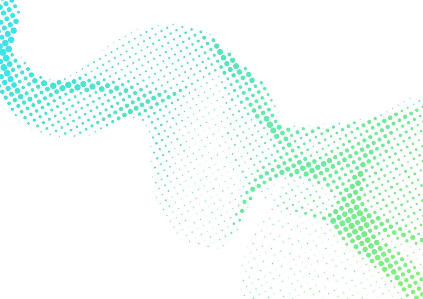 Abstract wavy colorful gradient dots halftone background vector
