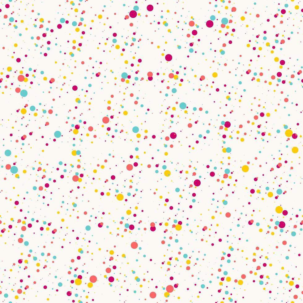 Abstract dotted colorful seamless pattern vector